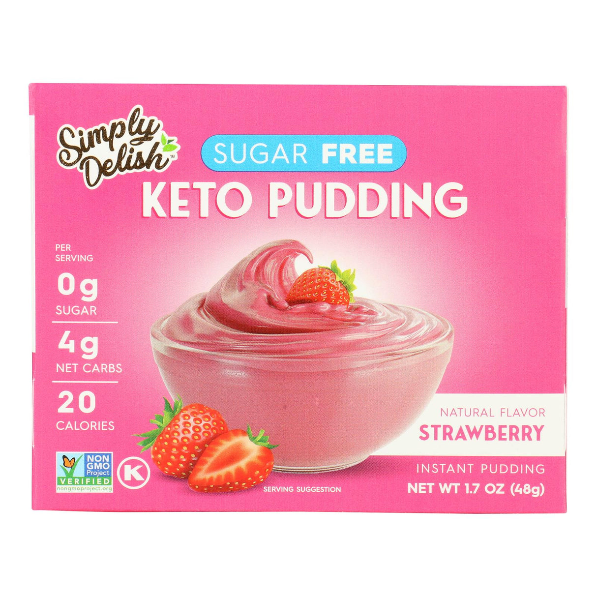 Mix, Pudding, Instant, Strawberry, Sugar-Free,6 - 1.7 OUNCE