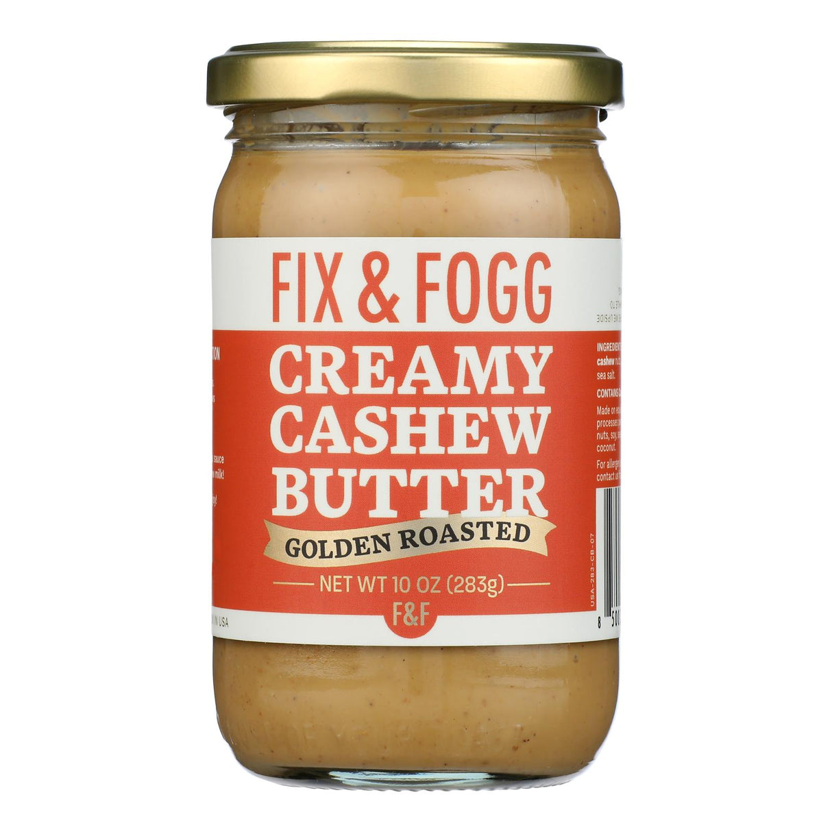 Cashew Butter, Creamy,6 - 10 OUNCE
