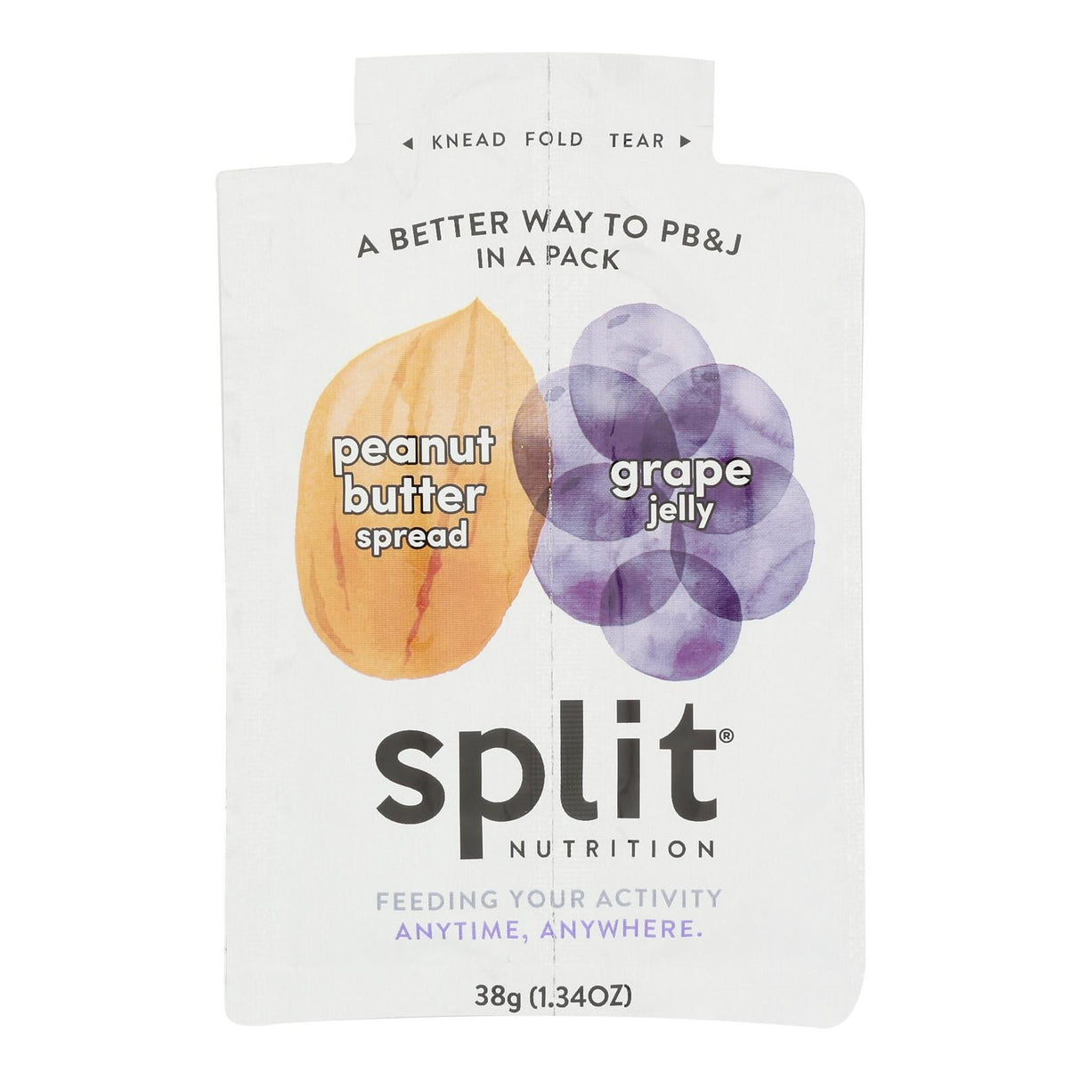 Spread, Peanut Butter & Grape Jelly, Single-Serve,10 - 1.34 OUNCE