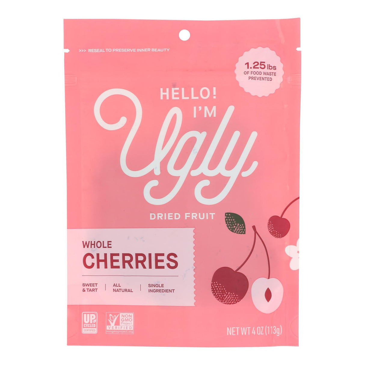 Cherries, Whole, Dried, Resealable Bag,12 - 4 OUNCE