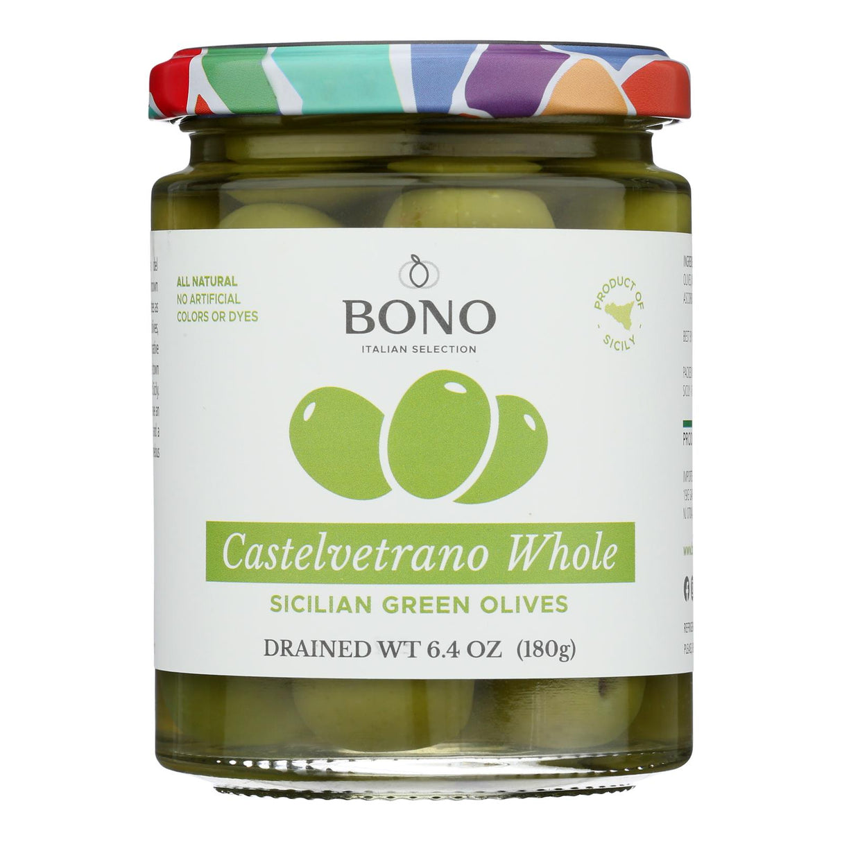 Olives, Castelvetrano Green, Whole,6 - 6.4 OUNCE