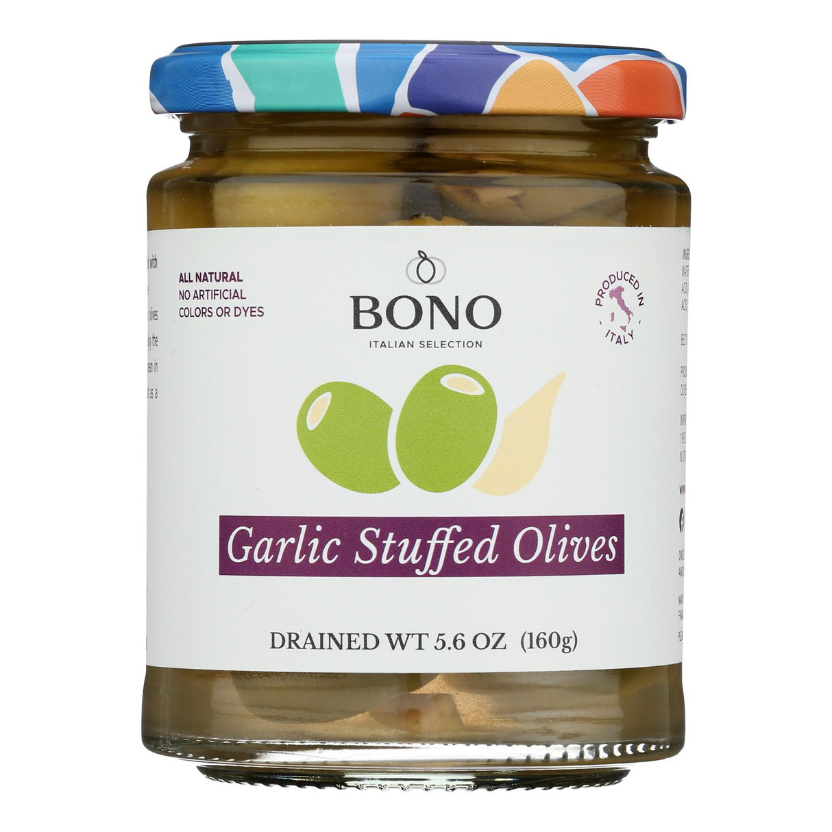 Olives, Green, Garlic-Stuffed,6 - 5.6 OUNCE
