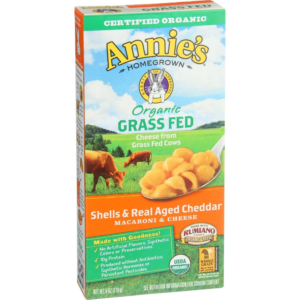Entree, Macaroni & Cheese, Real Aged Cheddar, Organic, Dry,12 - 6 OUNCE