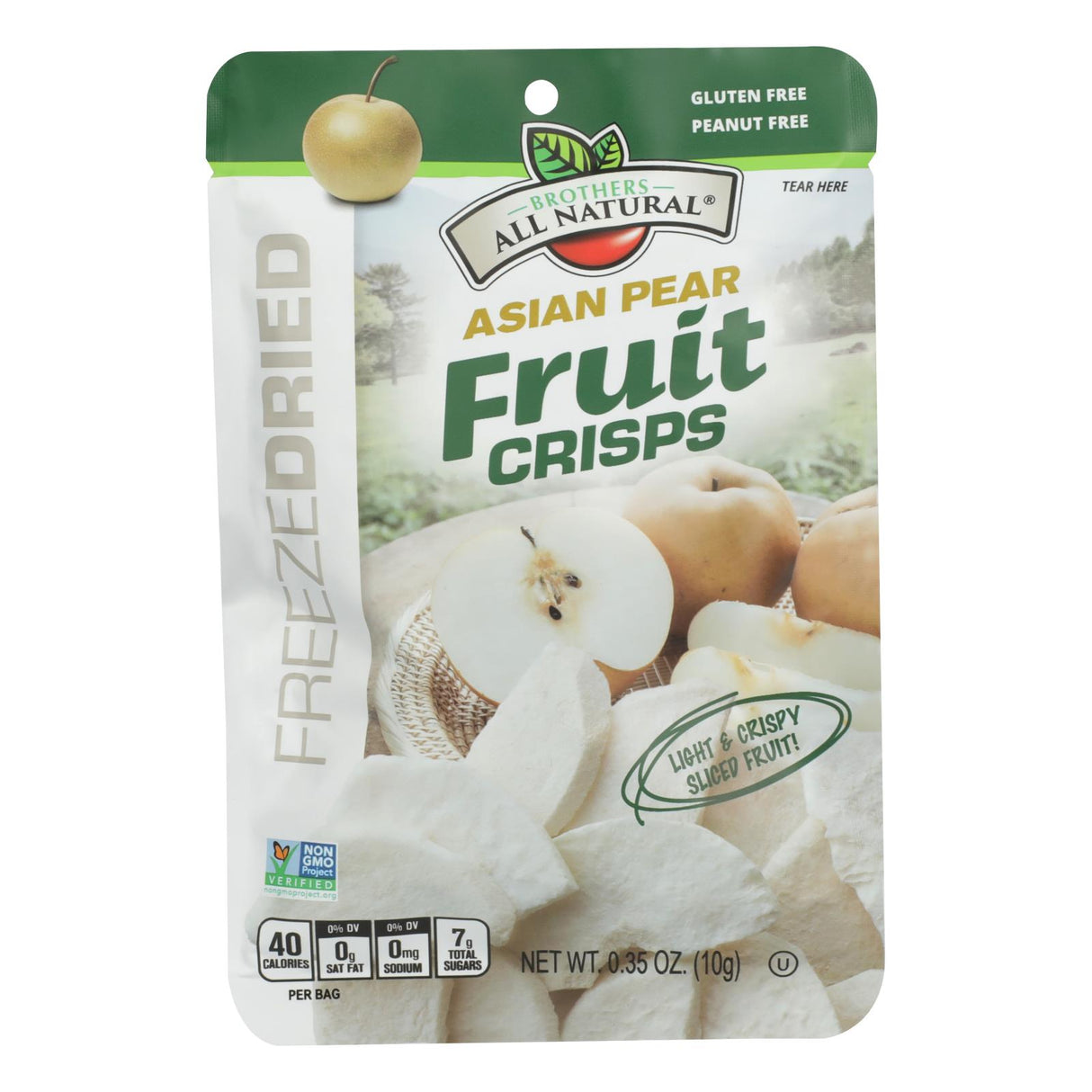 Pear Crisps, Asian, Freeze-Dried,24 - 0.35 OUNCE