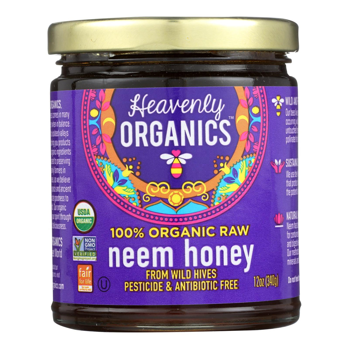 Honey, Neem, Raw,6 - 12 OUNCE