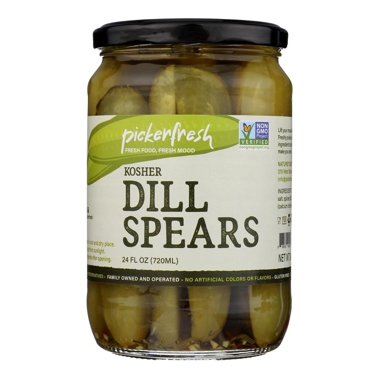 Pickle Spears, Kosher Dill,6 - 24 FLUID