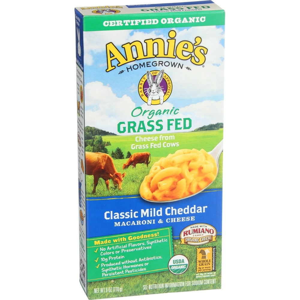 Entree, Macaroni & Cheese, Mild Cheddar, Organic, Dry,12 - 6 OUNCE