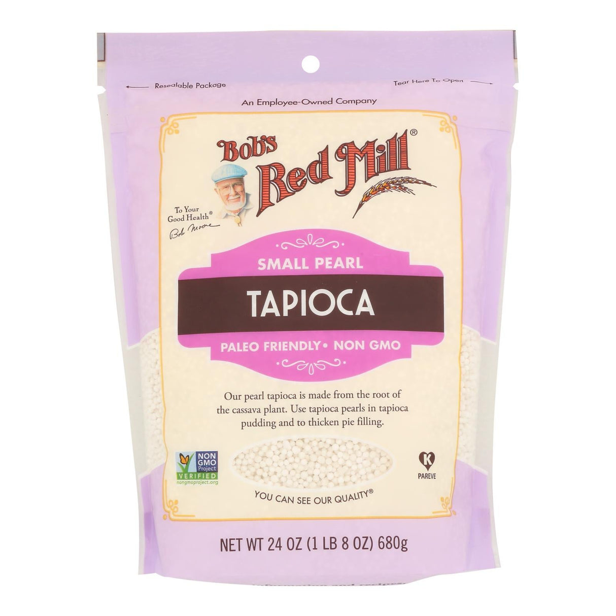 Tapioca, Pearl, Small, Resealable Package,4 - 24 OUNCE