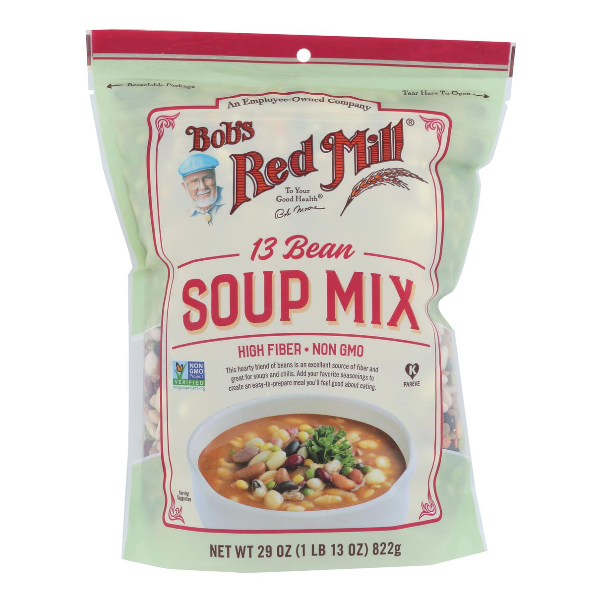 Mix, Soup, 10-Bean, Resealable Bag,4 - 29 OUNCE