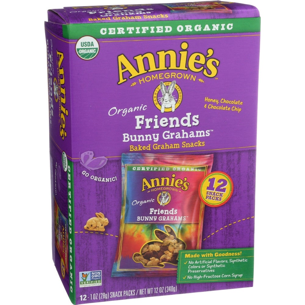 Snacks, Grahams Crackers, Honey Chocolate Chip, 1 Ounce,4 - 12 COUNT