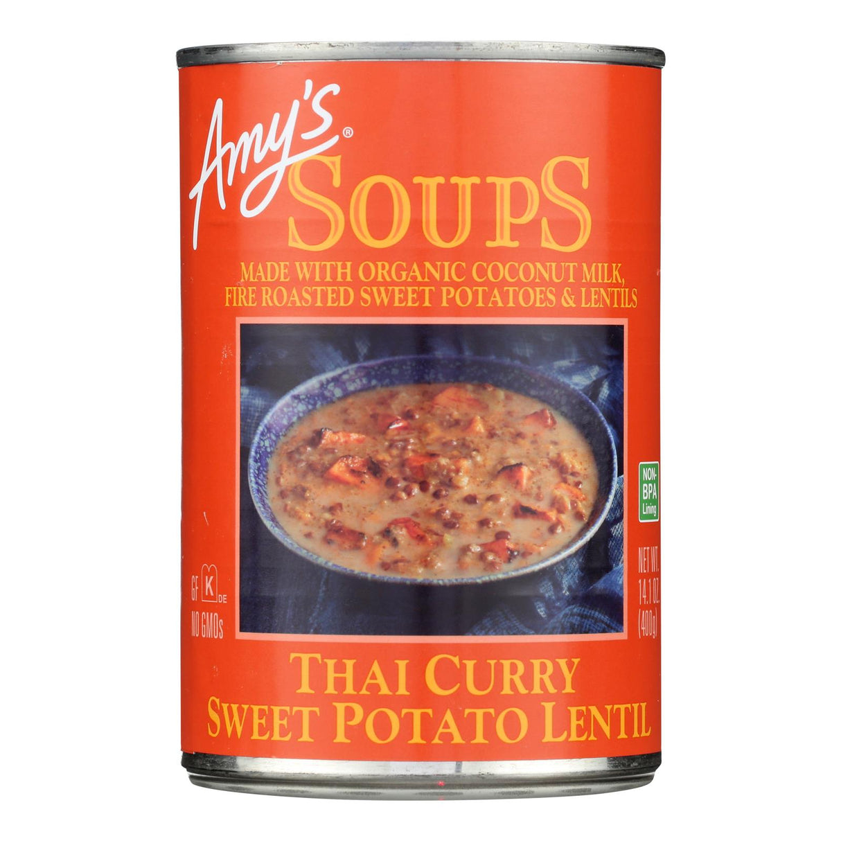 Soup, Sweet Potato Lentil, Thai Curry, Canned,12 - 14.1 OUNCE