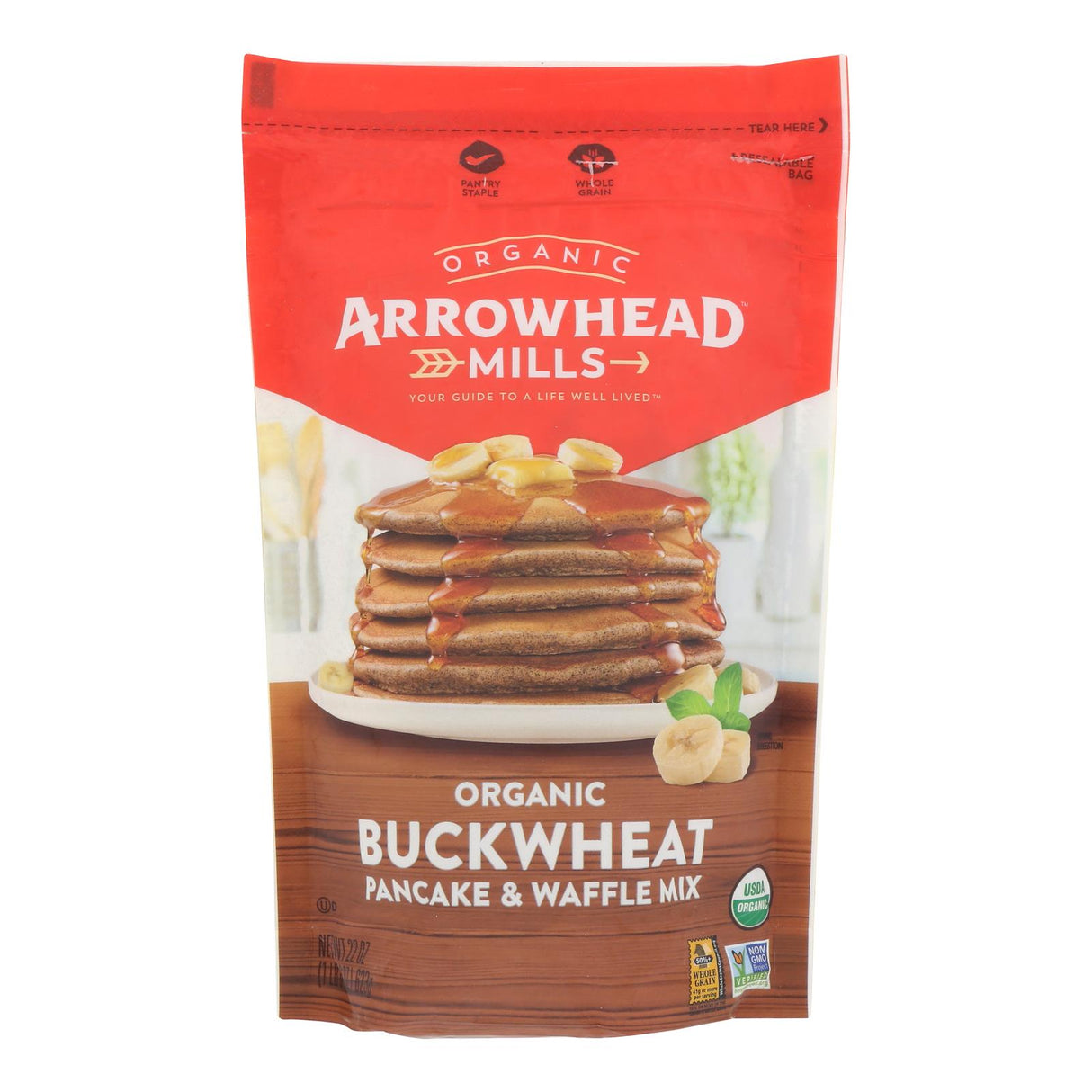 Mix, Pancake & Waffle, Buckwheat, Resealable Bag,6 - 22 OUNCE
