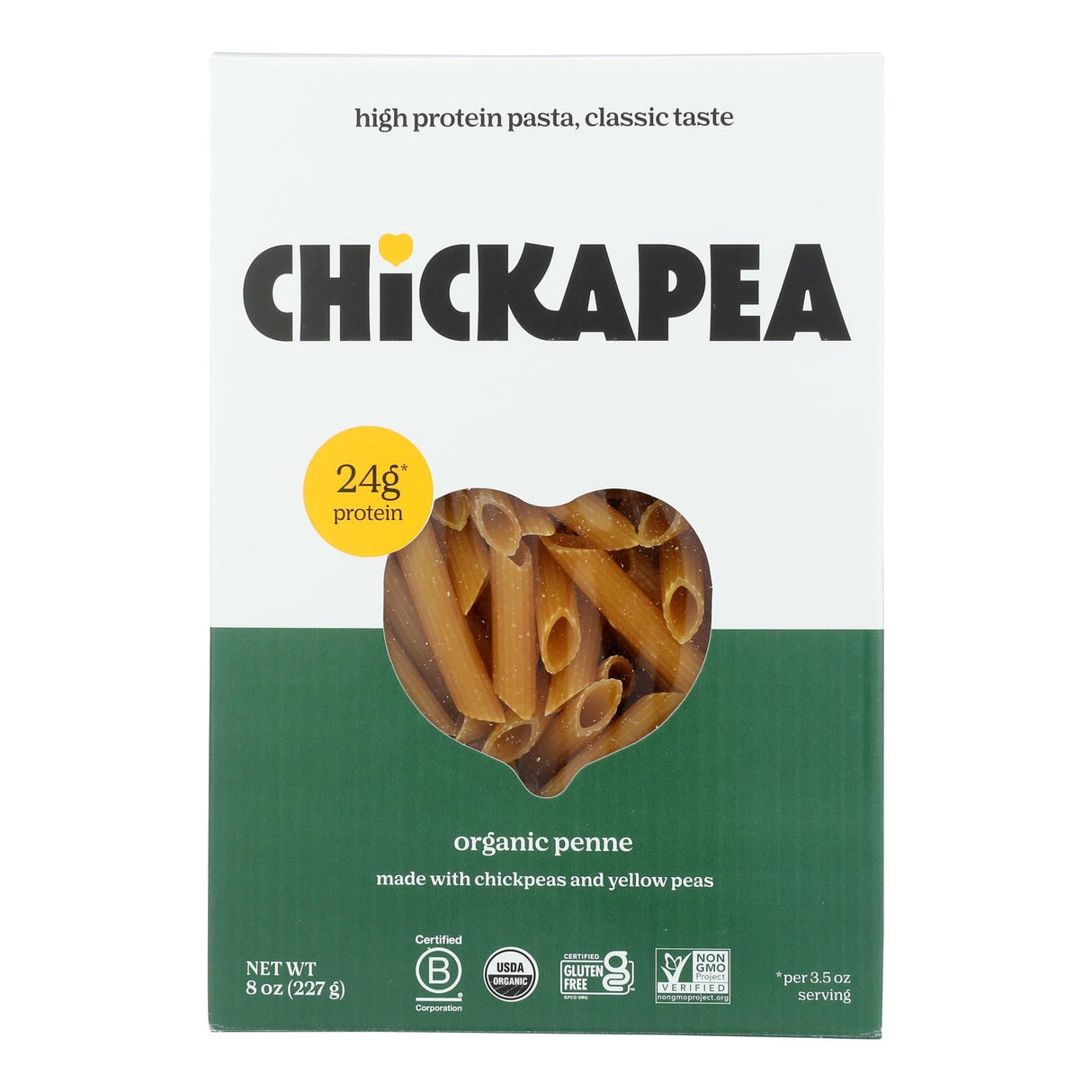 Pasta, Penne, Chickpea & Yellow Pea,6 - 8 OUNCE