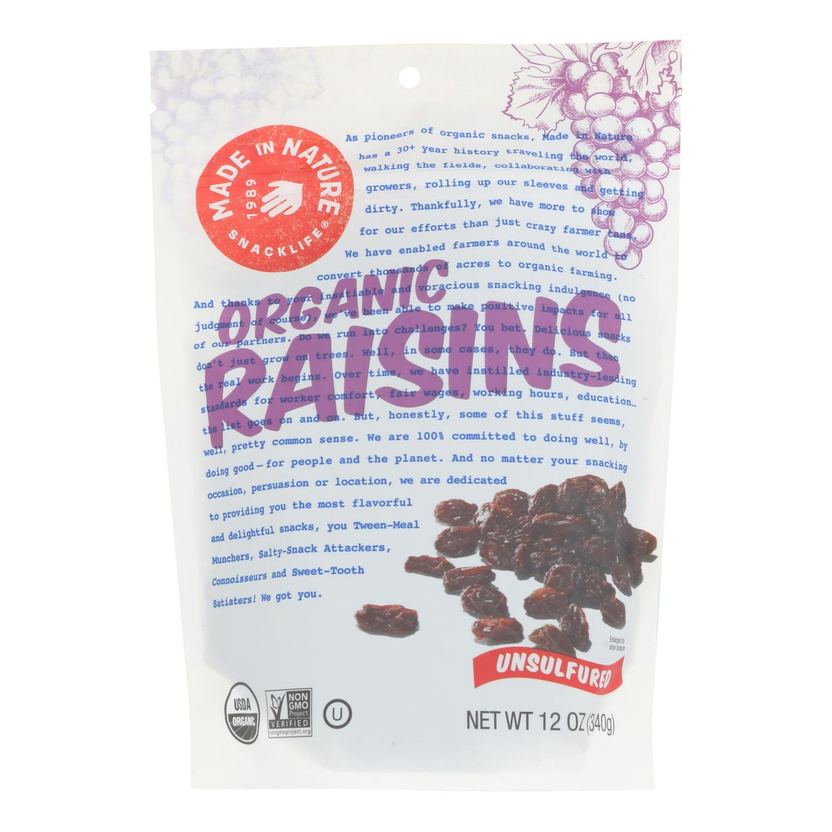 Raisins,6 - 12 OUNCE