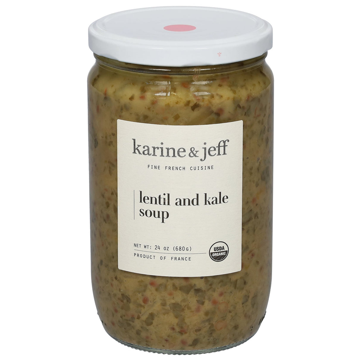 Soup, Lentil & Kale, Glass,6 - 24 OUNCE