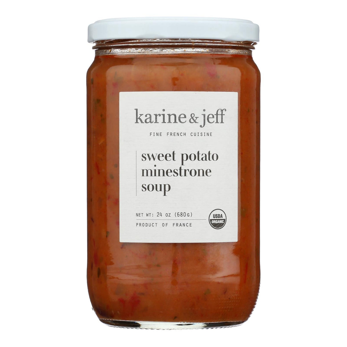 Soup, Minestrone, Sweet Potato, Glass,6 - 24 OUNCE