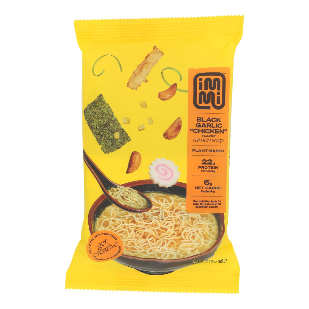 Soup, Ramen Noodle, Plant-Based, Black Garlic Chicken,6 - 2.43 OUNCE