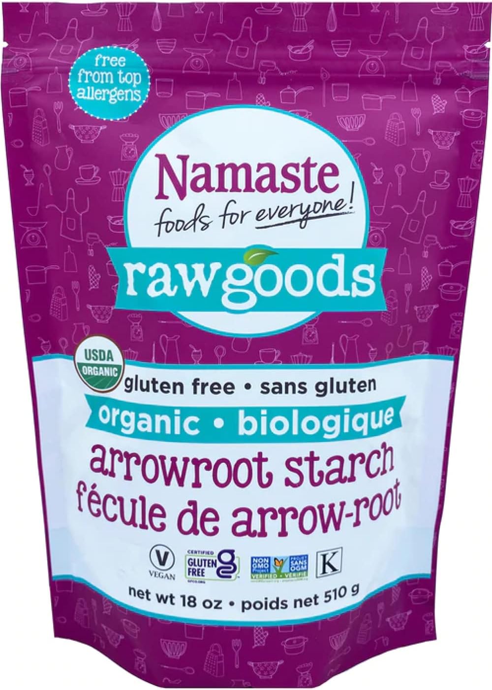 Starch, Arrowroot,6 - 18 OUNCE