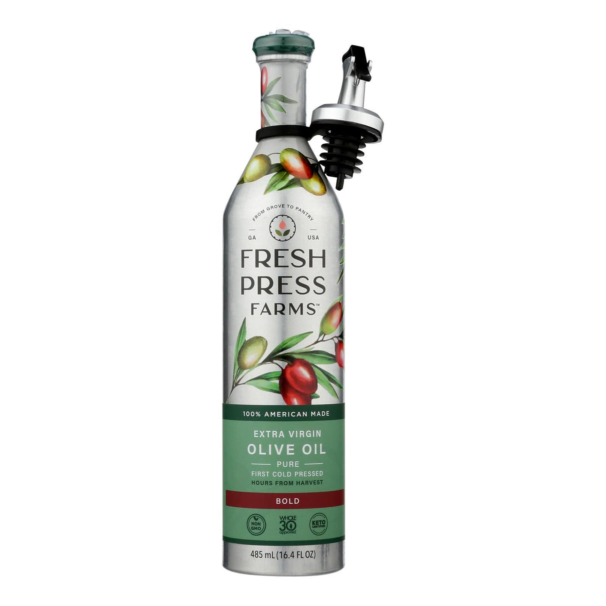 Oil, Olive, Bold, Extra Virgin, includes Pourer,6 - 16.4 FLUID