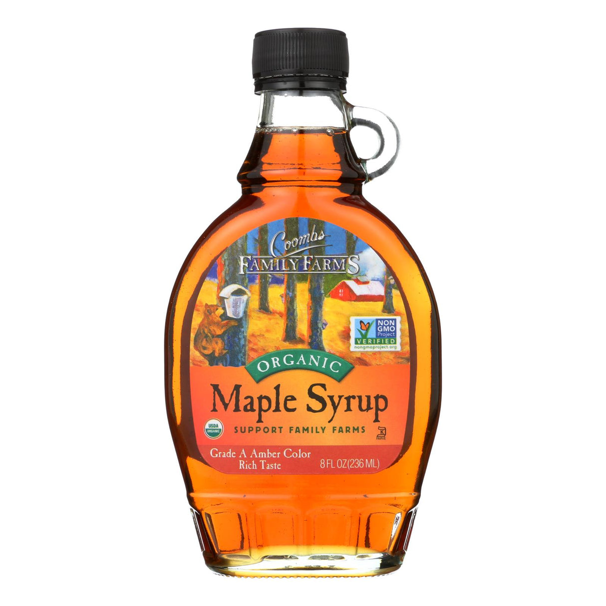 Syrup, Maple, Grade A, Amber, Glass,12 - 8 FLUID
