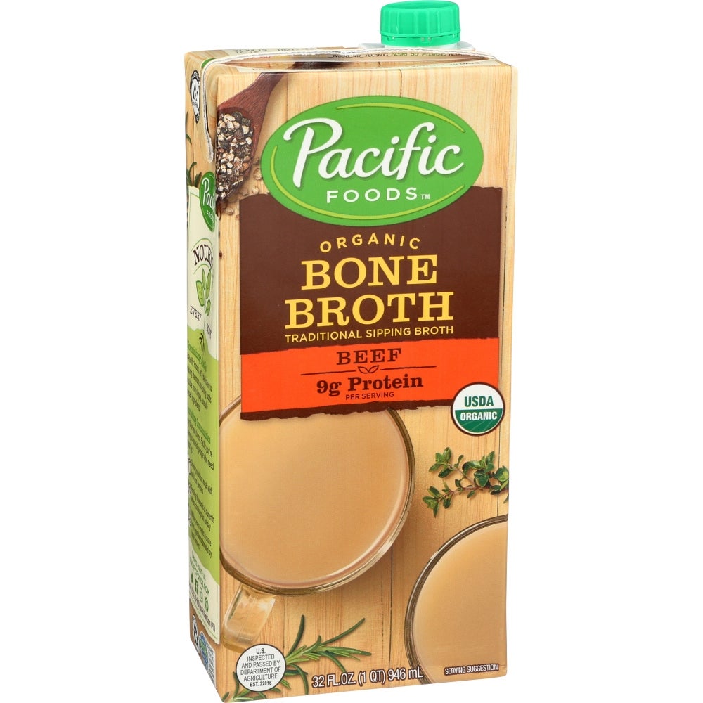 Broth, Beef Bone, Unsalted,12 - 32 OUNCE