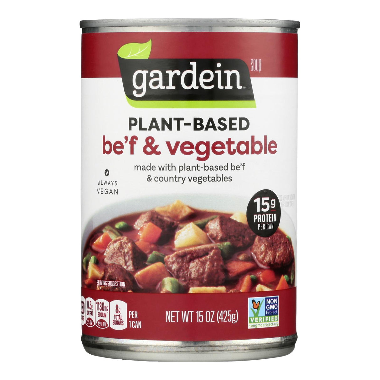 Soup, Beef & Vegetable, Plant-Based, Ready-to-Serve,12 - 15 OUNCE
