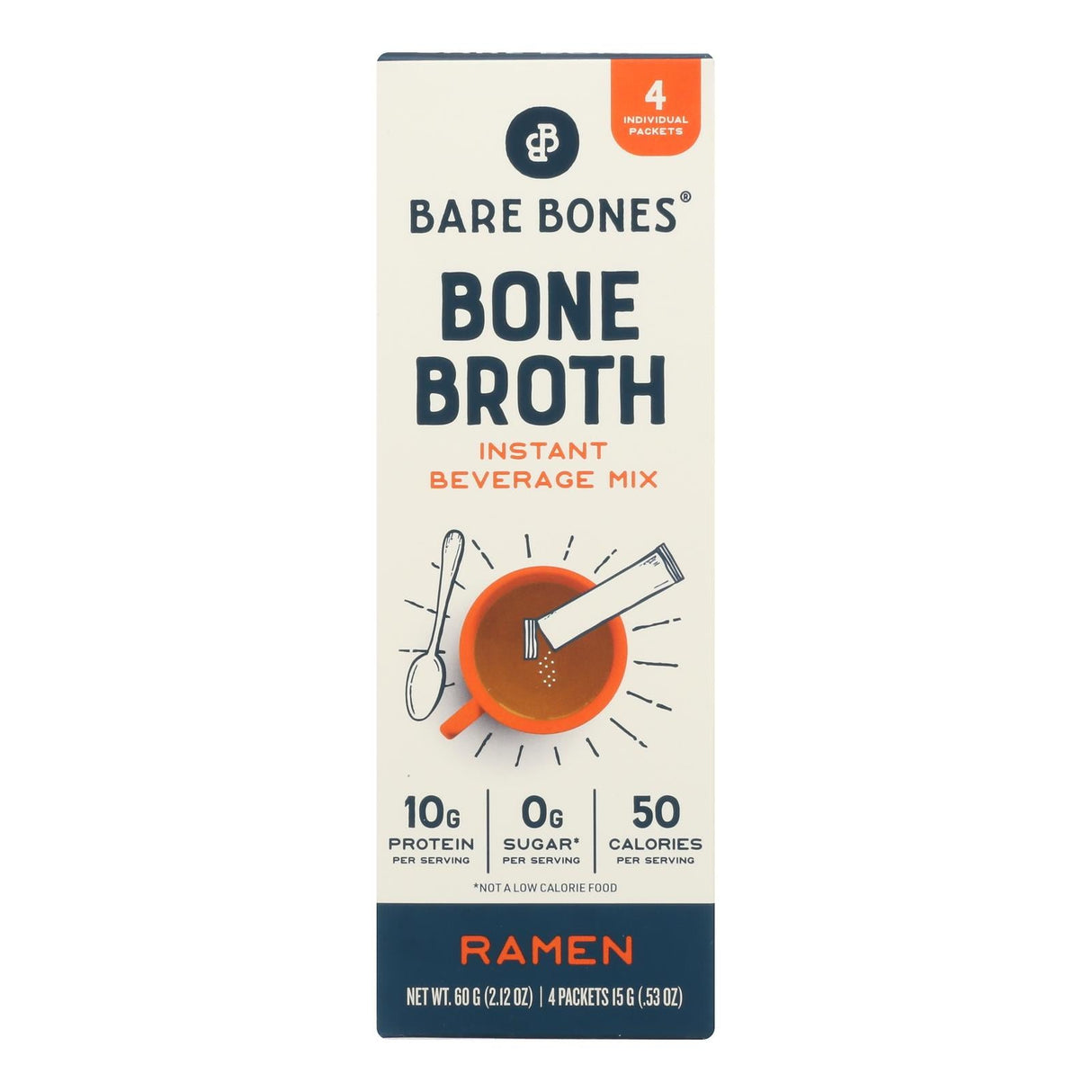 Broth Mix, Bone, Ramen, Single-Serve Packets, 0.53 Ounce,8 - 4 COUNT