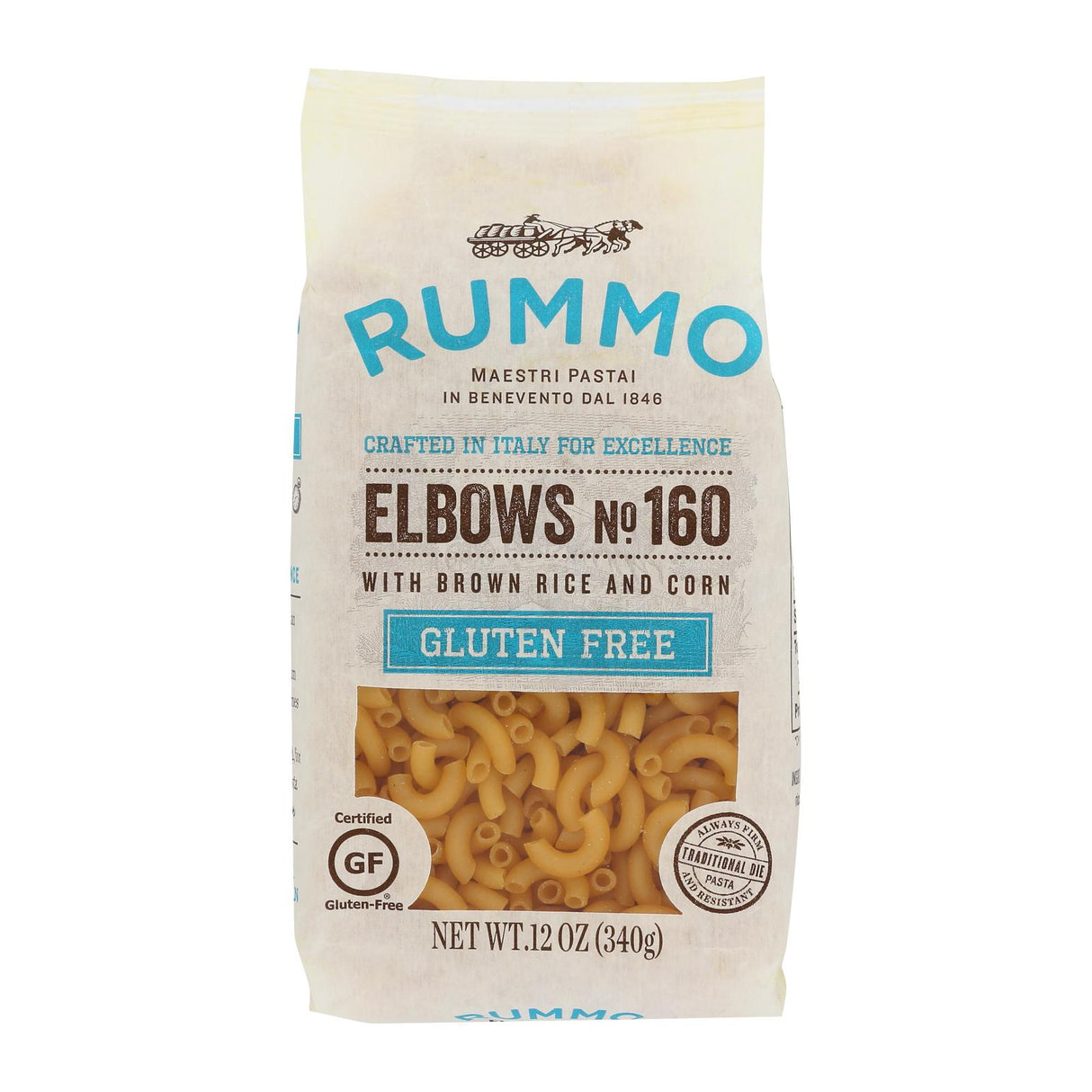 Pasta, Elbow, contains Brown Rice & Corn,12 - 12 OUNCE