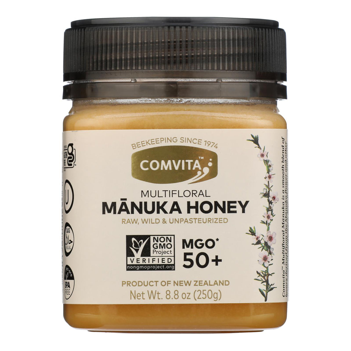 Honey, Manuka, Raw, MGO 50+,1 - 8.8 OUNCE