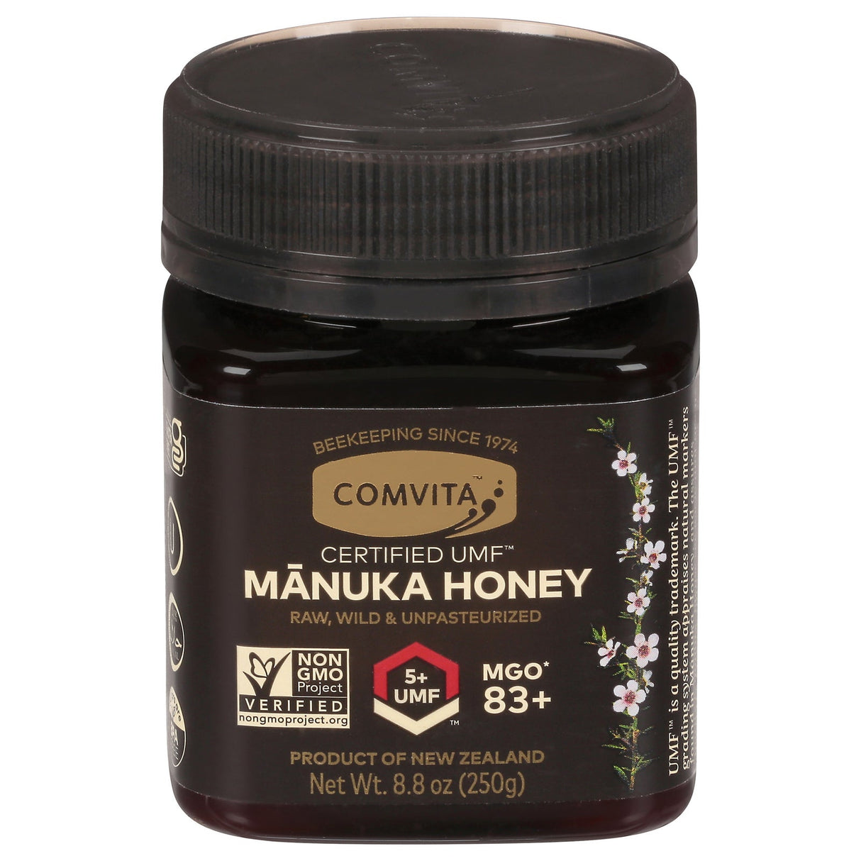 Honey, Manuka, Raw, MGO 83+,1 - 8.8 OUNCE