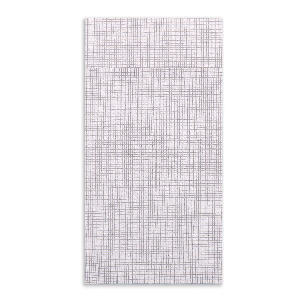Napkins, Kangaroo, Luxenap, White, with Gray Threads, 15.75 x 15.75 Inch, Air Laid,40 - 1 EACH