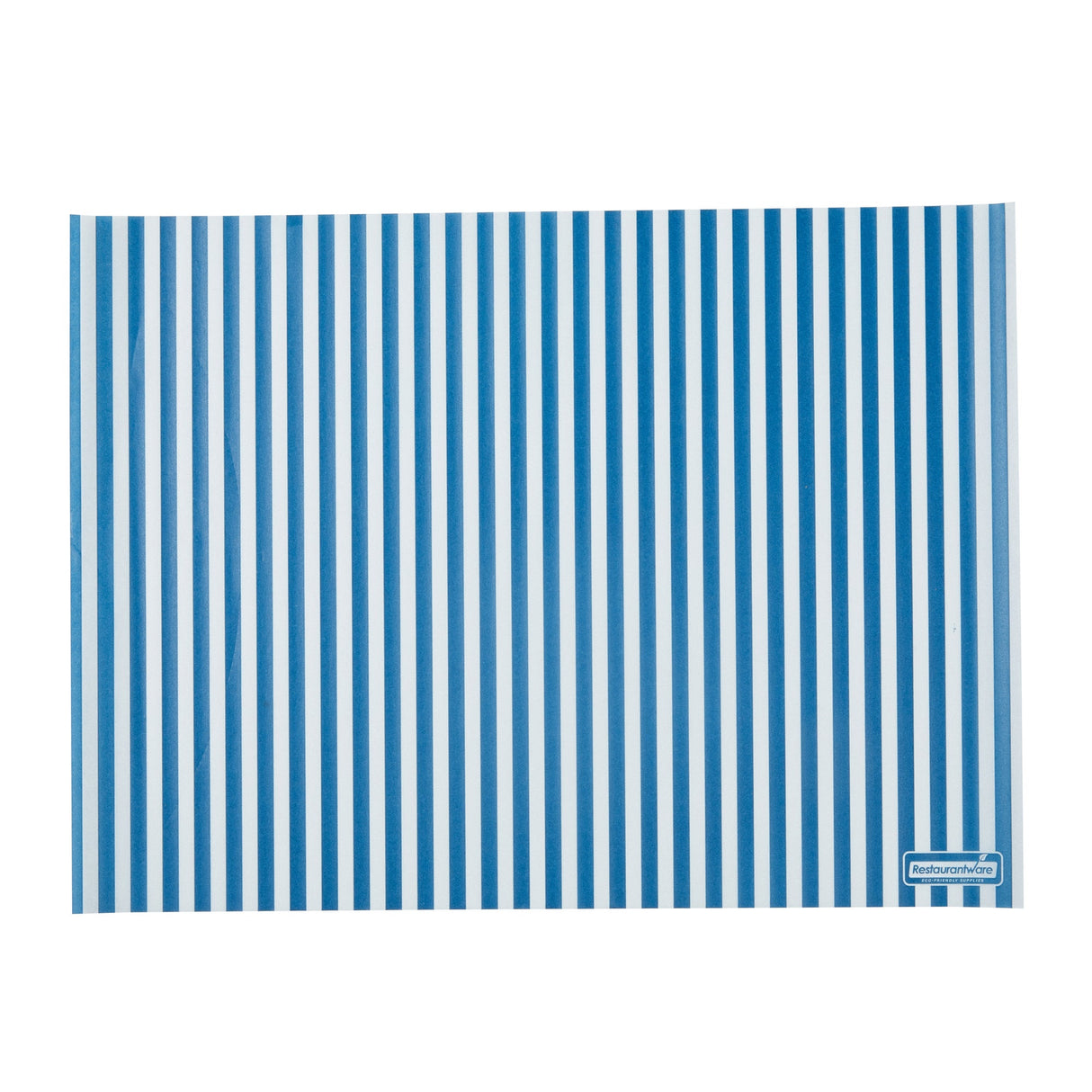 Food Wrap & Basket Liners, RW Base 15 x 11 Inch, Greaseproof Paper, Blue & White Stripe,200 - 1 EACH