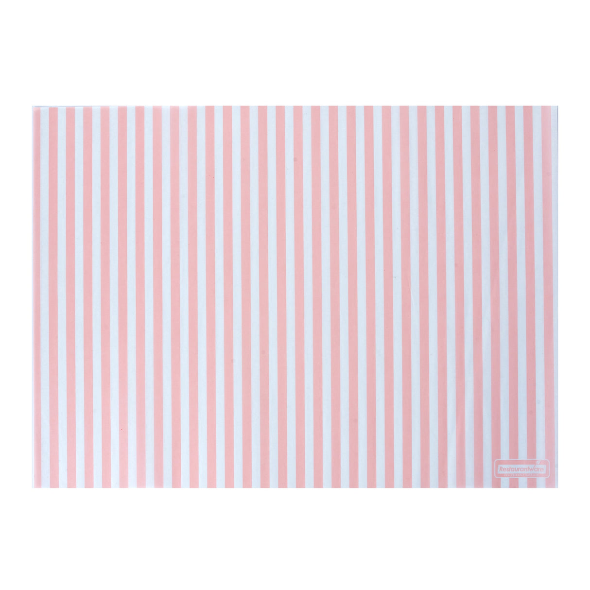 Food Wrap & Basket Liners, RW Base 15 x 11 Inch, Greaseproof Paper, Pink & White Stripe,200 - 1 EACH
