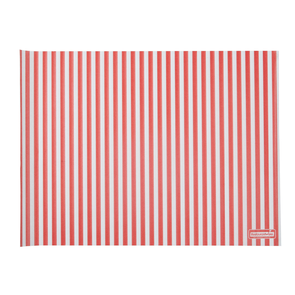 Food Wrap & Basket Liners, RW Base 15 x 11 Inch, Greaseproof Paper, Red & White Stripe,200 - 1 EACH