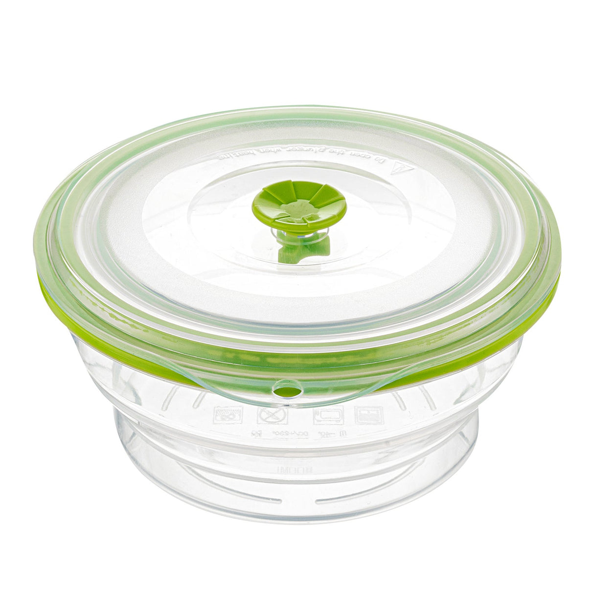 Containers, Food Storage, Fresh Hero 31 Ounce, Collapsible Airtight, Green, Silicone, 7 x 7 x 3 Inch, includes Vented Lid,1 - 1 EACH