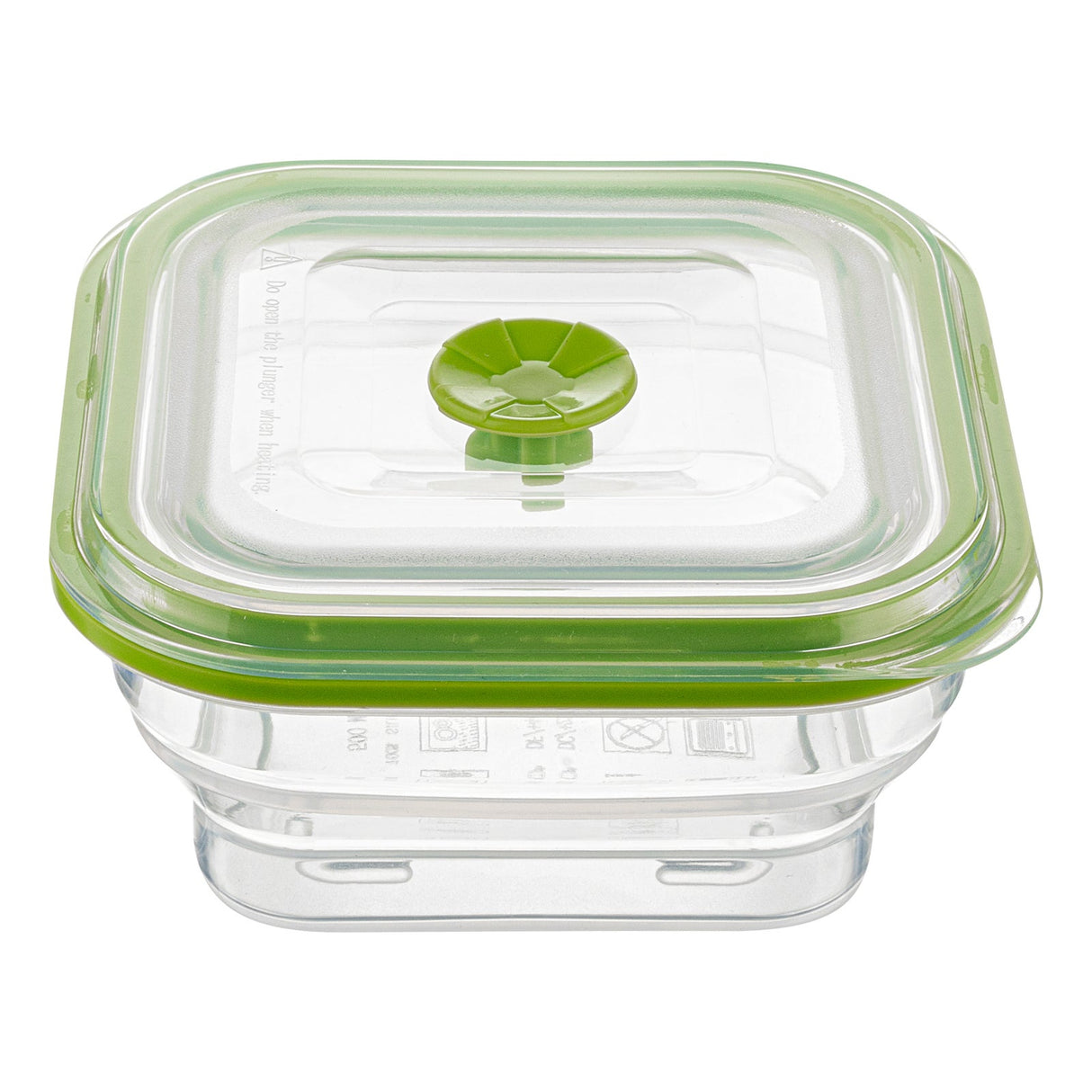 Containers, Food Storage, Fresh Hero 16 Ounce, Collapsible Airtight, Green, Silicone, 5.25 x 5.25 x 2.75 Inch, includes Vented Lid,1 - 1 EACH