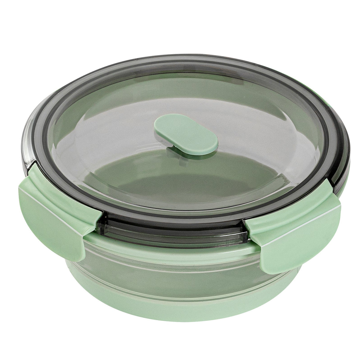 Containers, Food Storage, Fresh Hero 27 Ounce, Collapsible Airtight, Green, Plastic, 6.75 x 6.75 x 2.75 Inch, includes Vented Lid,1 - 1 EACH