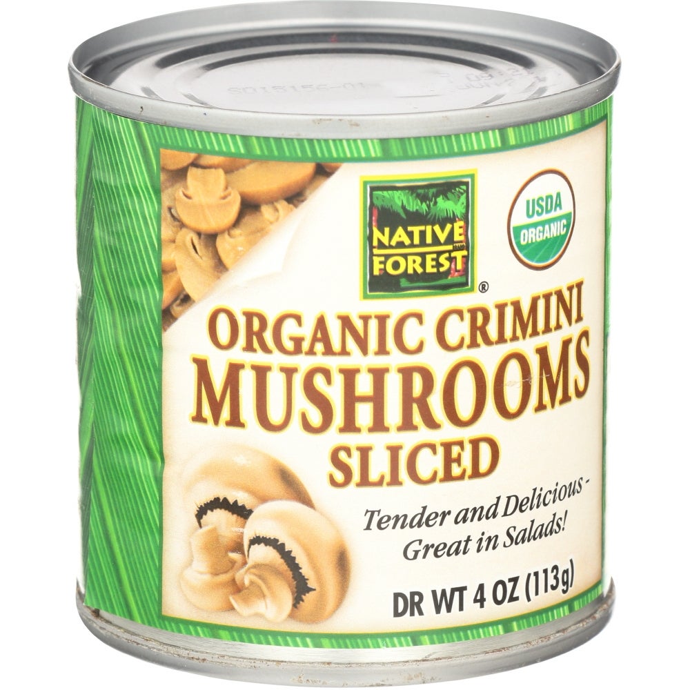 Mushrooms, Crimini, Sliced, Organic, in Water, Canned,12 - 4 OUNCE