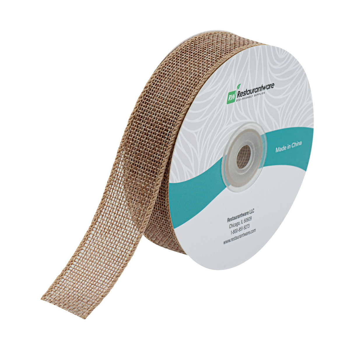 Ribbon, Linen, Gift Tek 1 Inch, Single-Face, Cotton, 10 Yard,1 - 30 FOOT