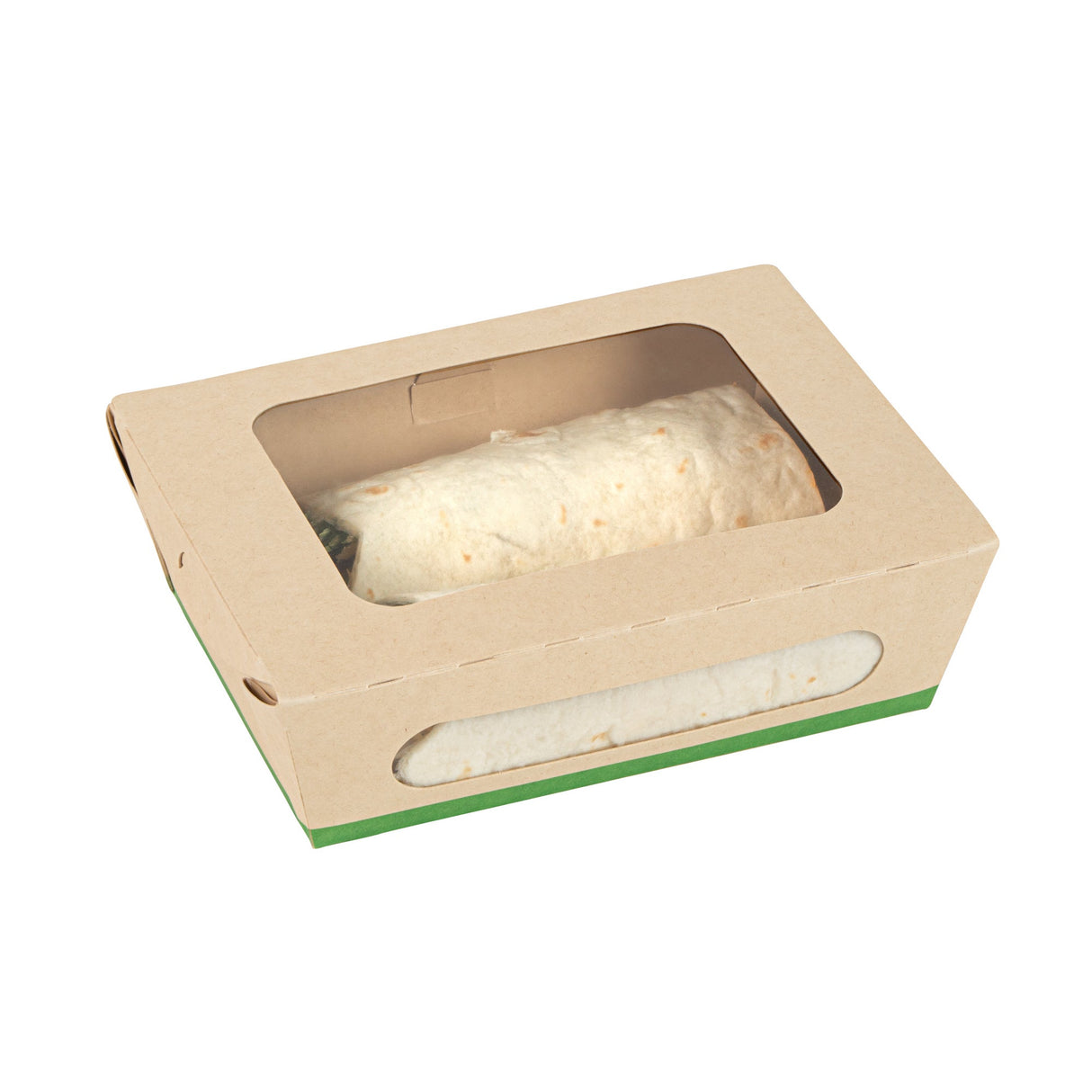 Box, Lunch, Sustain 28 Ounce, PLA-Lined Paper, 6.25 x 4.75 x 2 Inch, includes Window,4 - 50 COUNT