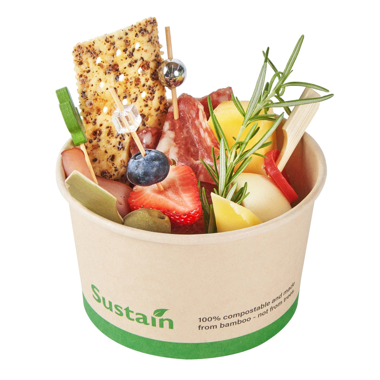 Cups, To-Go, Sustain 12 Ounce, PLA-Lined Bamboo Paper, Round, 4 x 4 x 2.25 Inch,4 - 50 COUNT