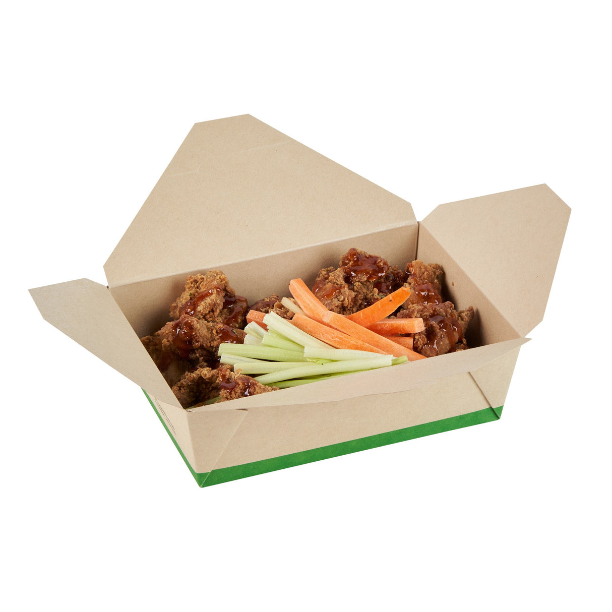 Containers, Take-Out, Sustain 71 Ounce, PLA-Lined Bamboo Paper, 8.50 x 6.25 x 2.50 Inch, #3, Rectangular,4 - 50 COUNT