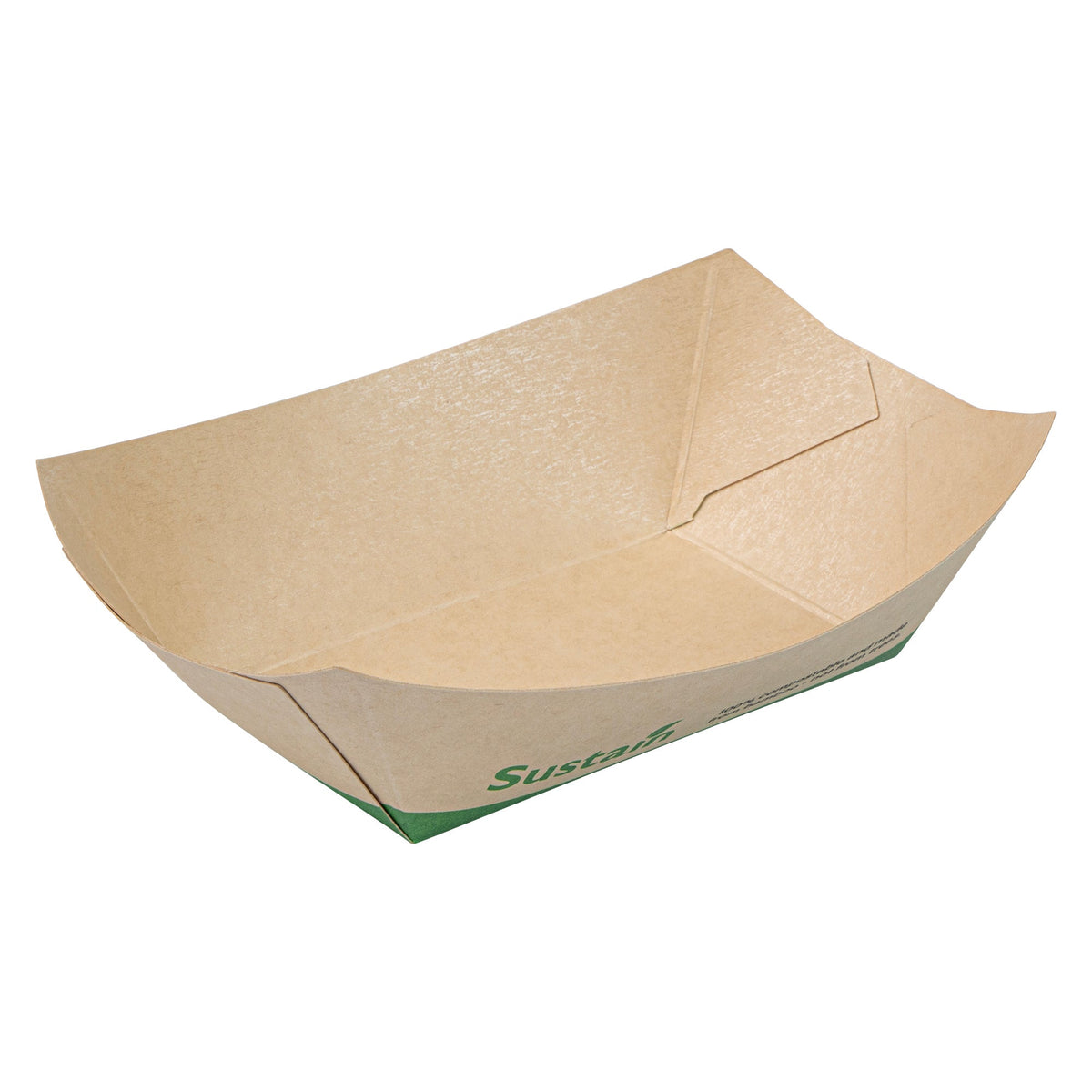 Boats, Sustain 6 Ounce, PLA-Lined Bamboo Paper, 3.25 x 2 x 1.50 Inch, #40,8 - 50 COUNT