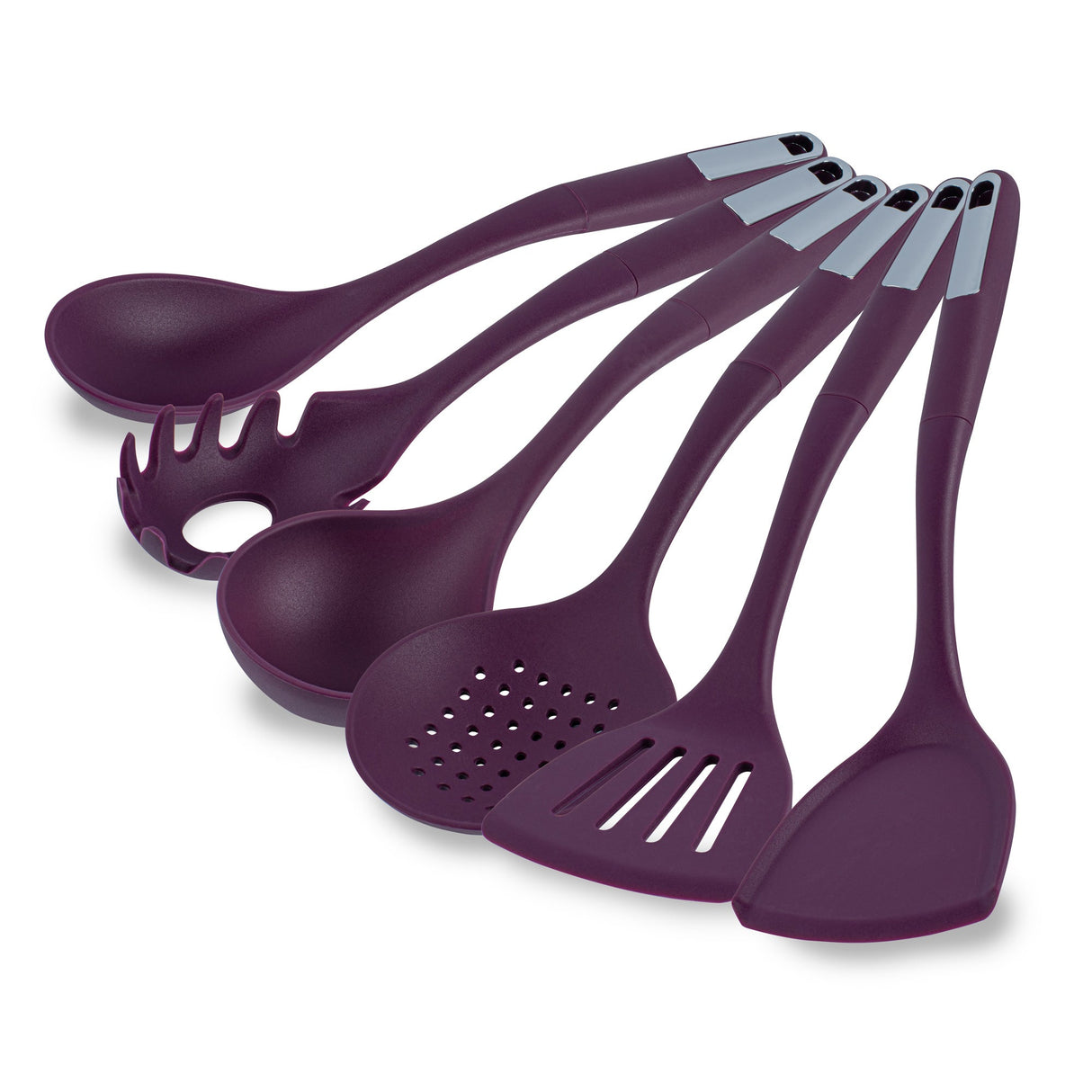 Utensil Sets, Cooking, Met Lux 6-Piece, Silicone, Purple,10 - 1 EACH