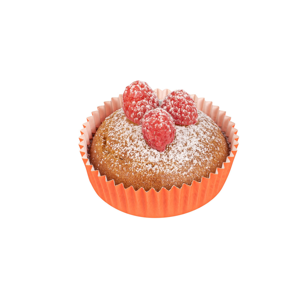 Cups, Baking, 4 Ounce, Paper, Tangerine Orange, Ridged, 3.50 x 3.50 x 1 Inch, Round,200 - 1 EACH