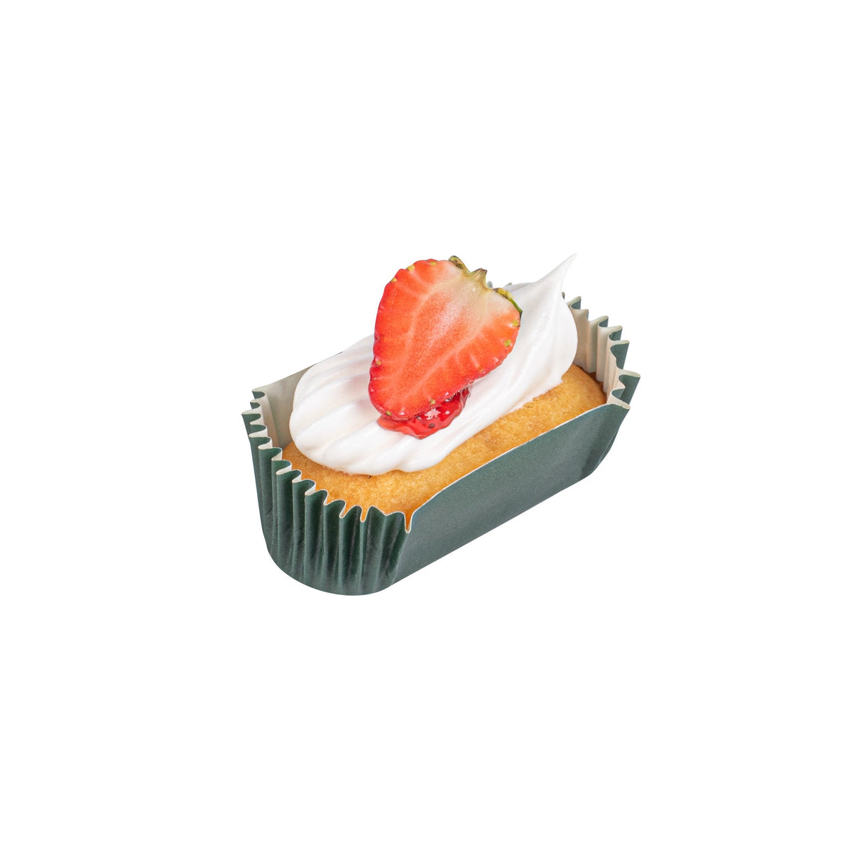 Cups, Baking, 1 Ounce, Paper, Forest Green, Ridged, 3.50 x 1.50 x 0.75 Inch, Elliptical,200 - 1 EACH