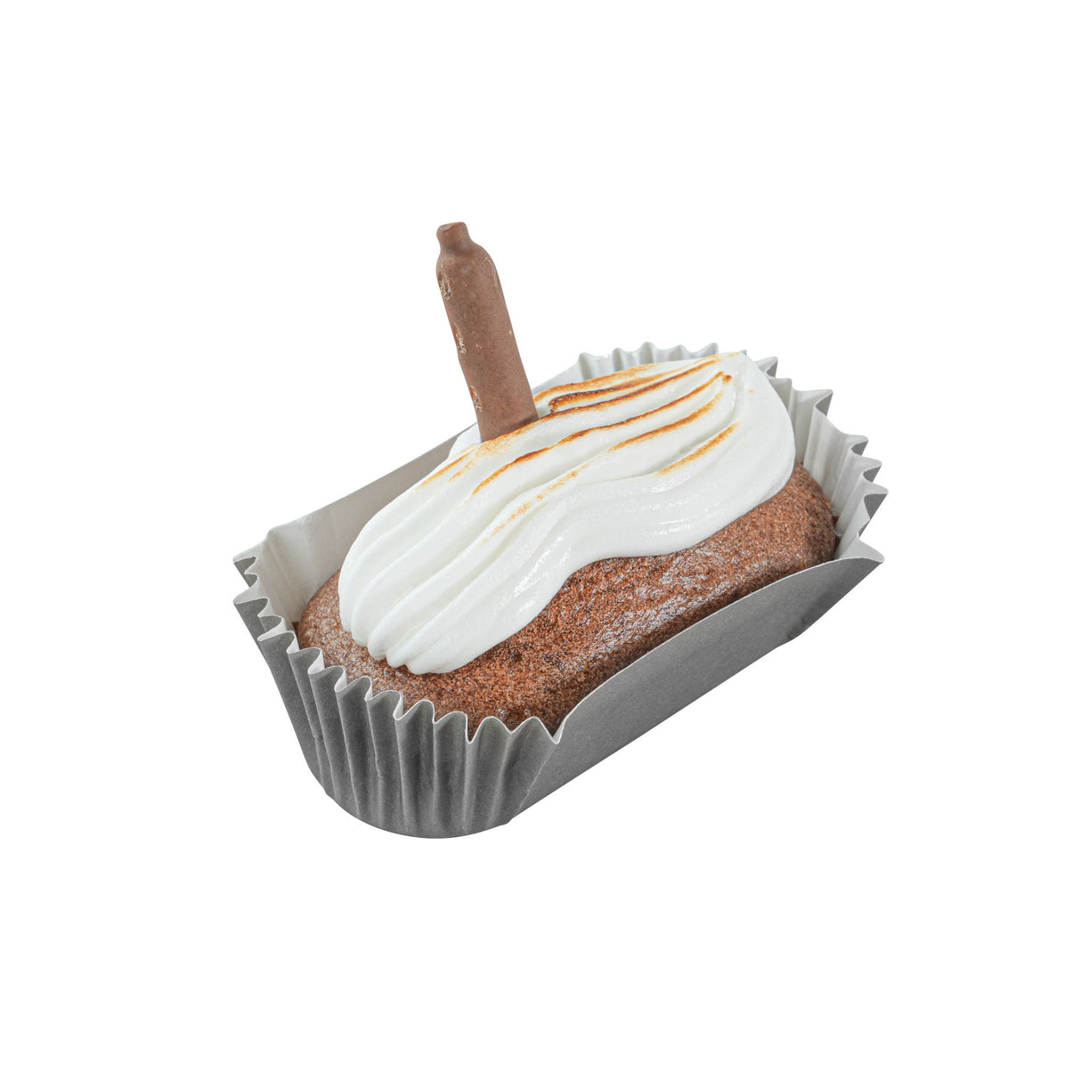 Cups, Baking, 1 Ounce, Paper, Gray, Ridged, 3.50 x 1.50 x 0.75 Inch, Elliptical,200 - 1 EACH