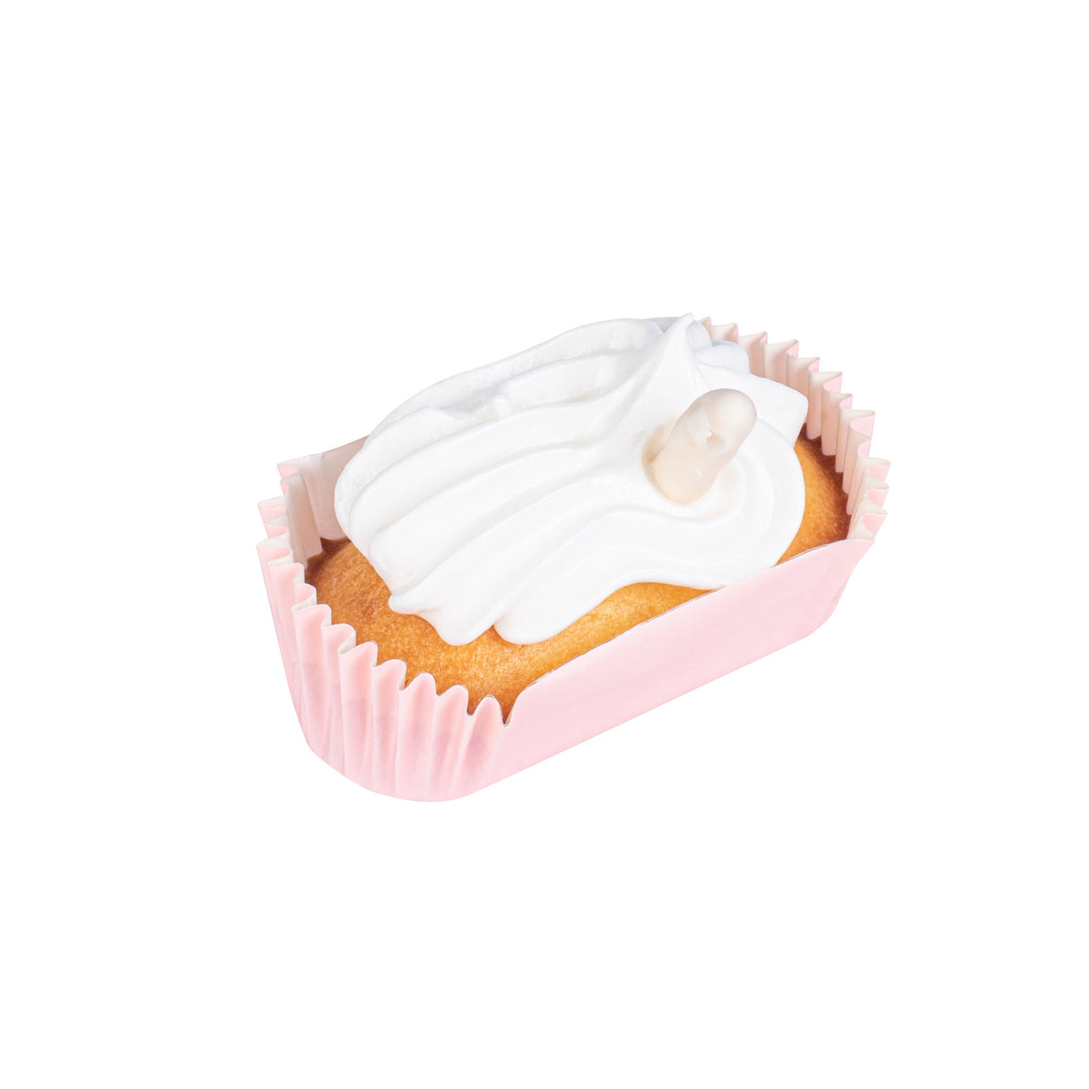 Cups, Baking, 1 Ounce, Paper, Pink, Ridged, 3.50 x 1.50 x 0.75 Inch, Elliptical,200 - 1 EACH