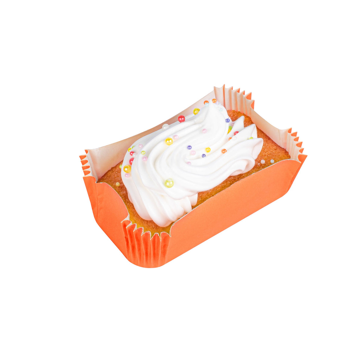 Cups, Baking, 5 Ounce, Paper, Tangerine Orange, Ridged, Large 4.50 x 2.50 x 1.25 Inch, Elliptical,200 - 1 EACH