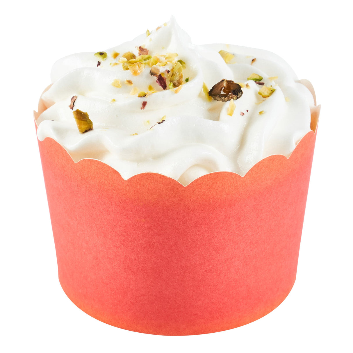 Cups, Baking, 10 Ounce, Paper, Red, Scallop, Jumbo 3.50 x 3.50 x 2.50 Inch, Round,200 - 1 EACH